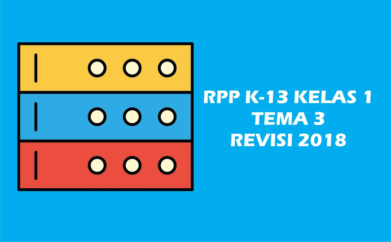 Download Gratis RPP Kelas I Tema 3 K 13 Revisi 2018