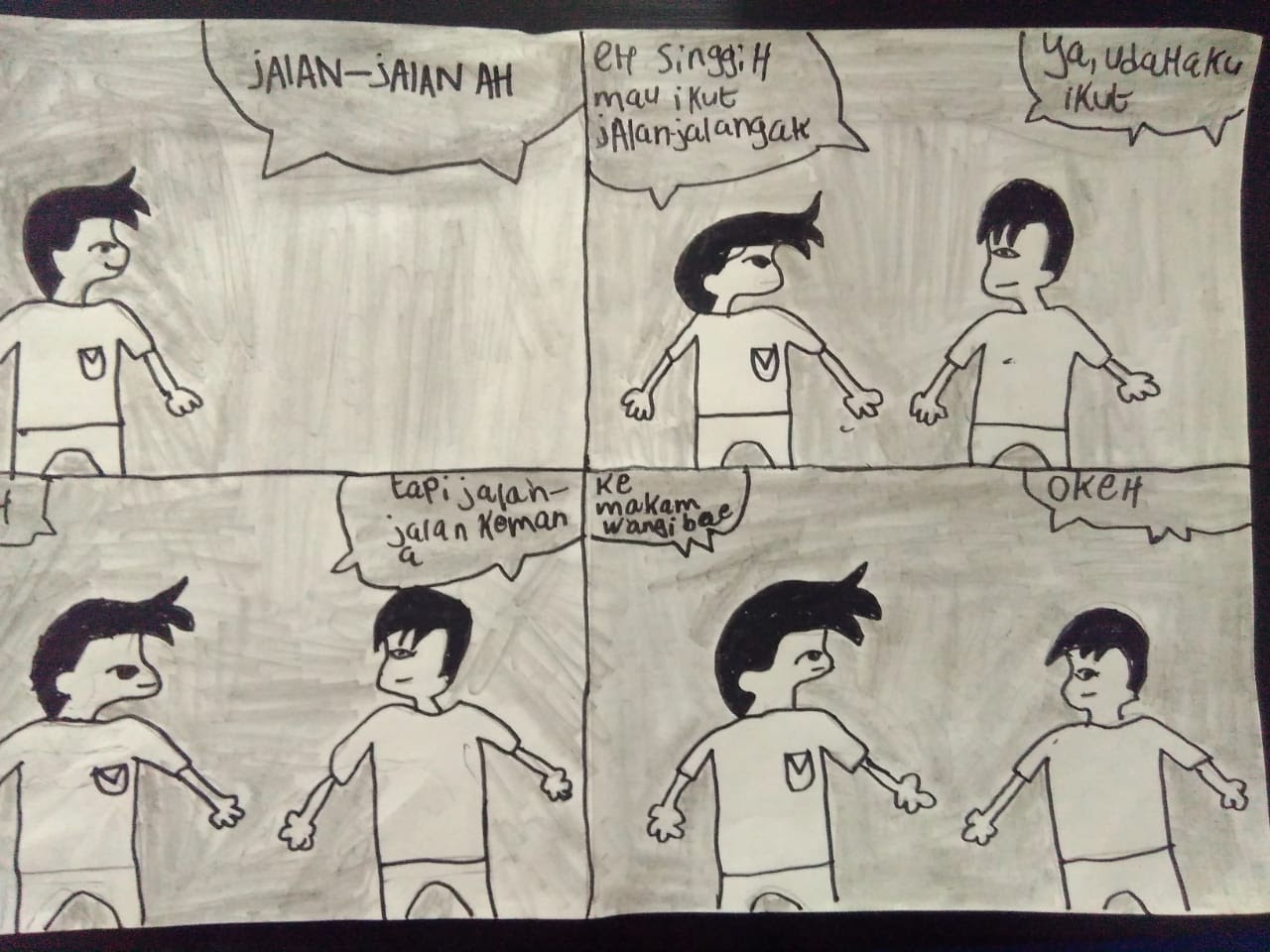Komik karya anak kelas 5 SD - gurune.net