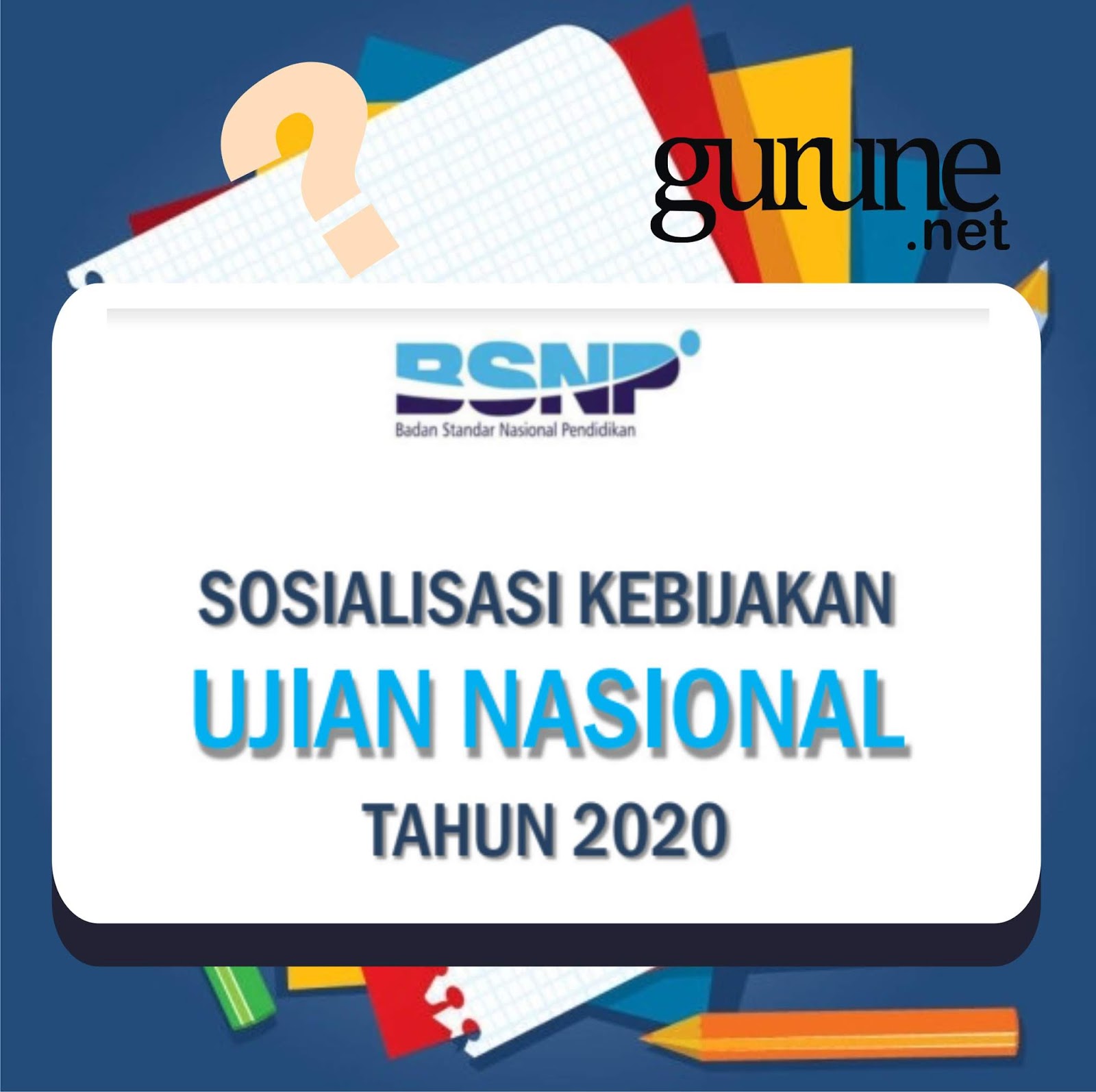 Download Slide File Sosialisasi Kebijakan Ujian Nasional atau UN Tahun 2020 