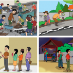 Jawaban mengamati gambar kegiatan warga masyarakat Kampung Damai