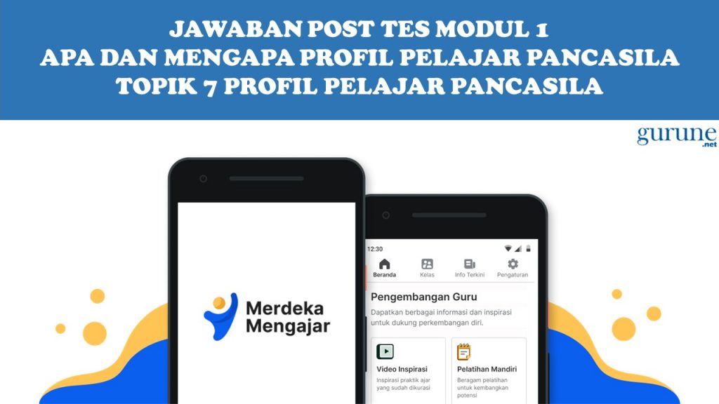 Jawaban Post Tes Modul 1 Apa dan Mengapa Profil Pelajar Pancasila Topik 7