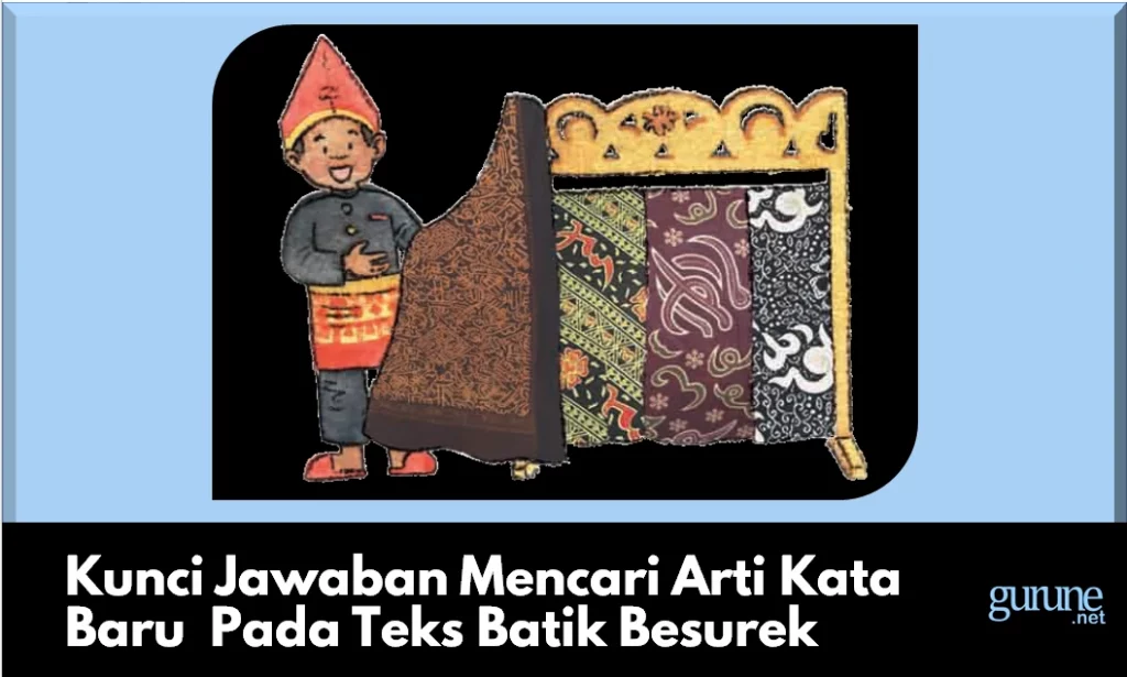 Kunci Jawaban Mencari Arti Kata Baru  Pada Teks Batik Besurek