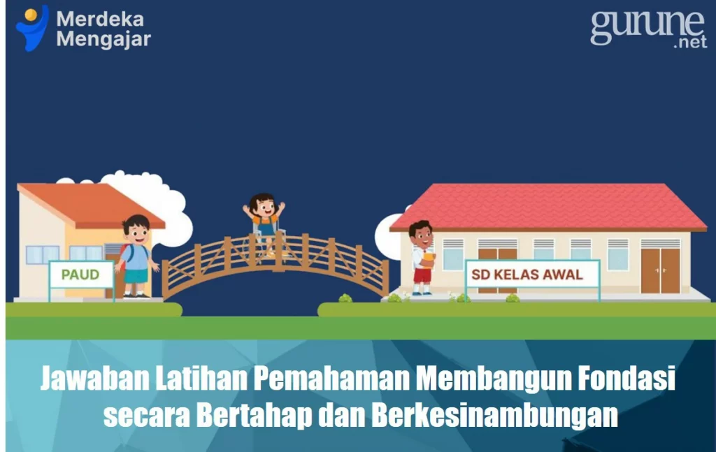Jawaban Latihan Pemahaman Membangun Fondasi secara Bertahap dan Berkesinambungan