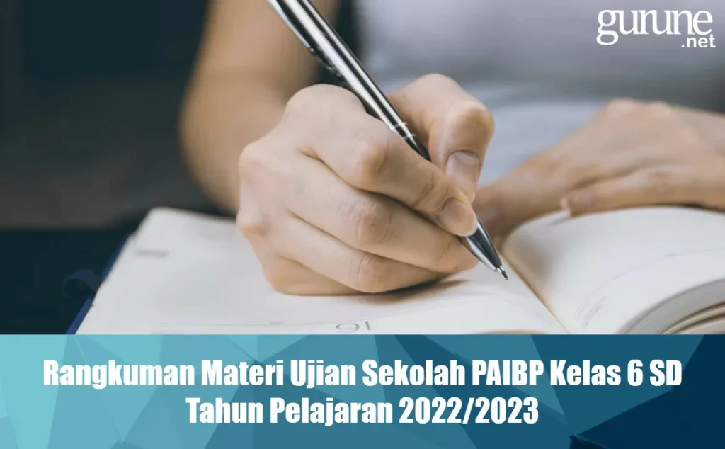 Download Rangkuman Materi US PAIBP Kelas 6 SD TP 2022/2023