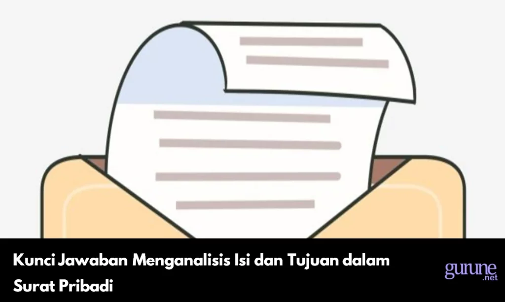 Kunci Jawaban Menganalisis Isi dan Tujuan dalam Surat Pribadi