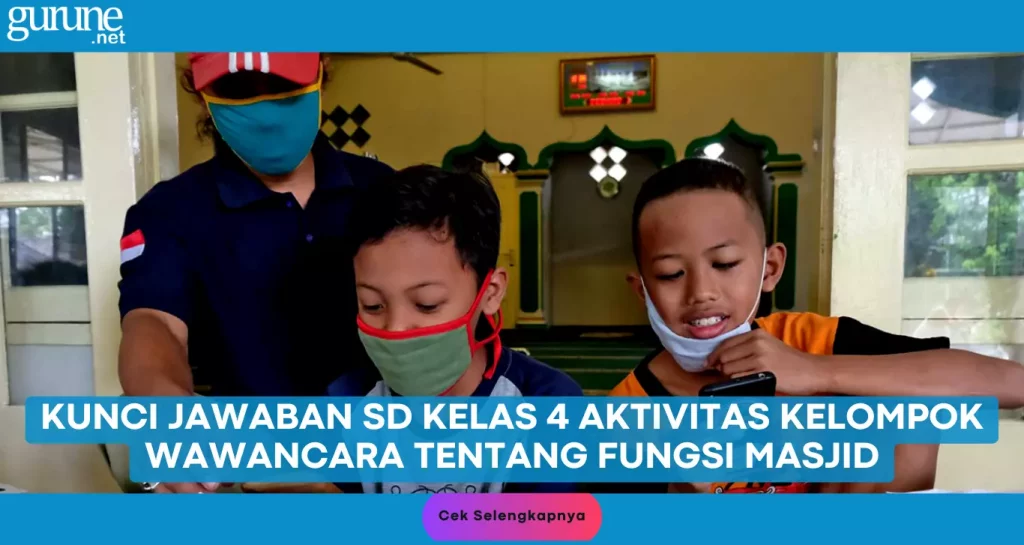 Kunci Jawaban SD Kelas 4 Aktivitas Kelompok Wawancara Tentang Fungsi Masjid