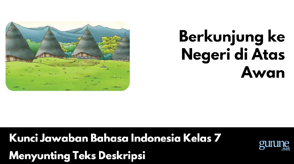 Kunci Jawaban Bahasa Indonesia Kelas 7 Menyunting Teks Deskripsi