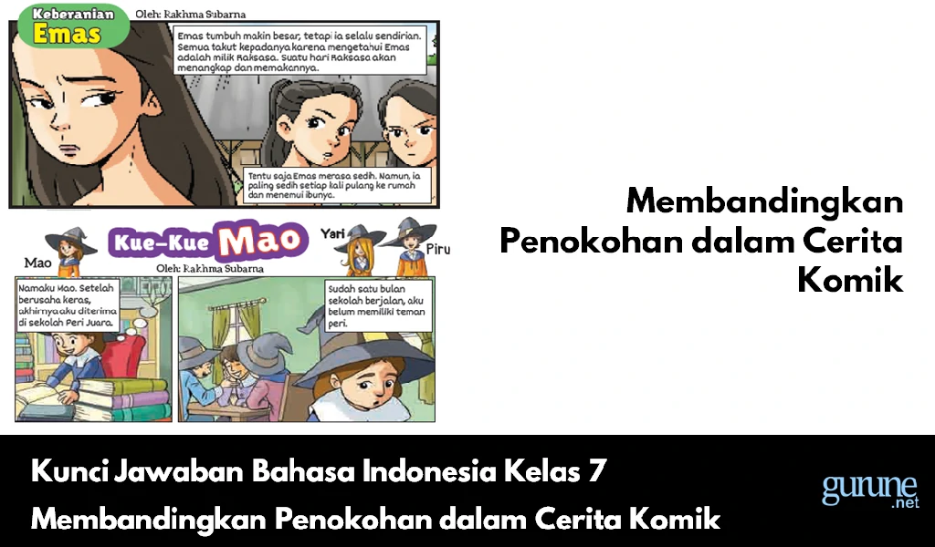 Kunci Jawaban Bahasa Indonesia Kelas 7 Membandingkan Penokohan dalam Cerita Komik