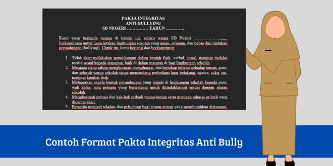 Contoh Format Pakta Integritas Anti Bully