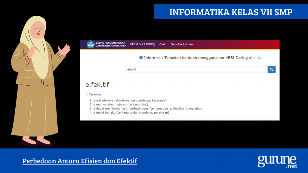 perbedaan antara efisien dan efektif