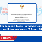 Daftar Lengkap Tugas Tambahan Guru di Permendikdasmen Nomor 11 Tahun 2025