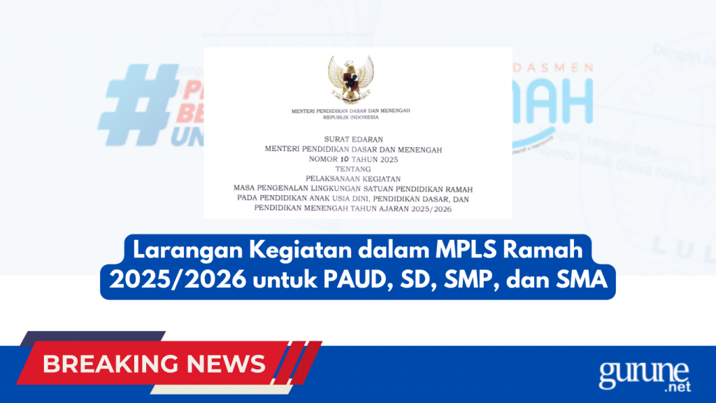 Larangan Kegiatan dalam MPLS Ramah 2025/2026 untuk PAUD, SD, SMP, dan SMA